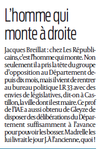 [Presse] « Jacques Breillat, l’homme qui monte à droite »