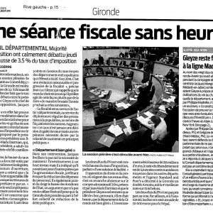 Une session fiscale sans heurts