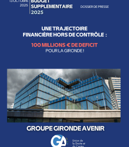 Budget 2025 : La Gironde dans le rouge, Gironde Avenir alerte et propose des solutions